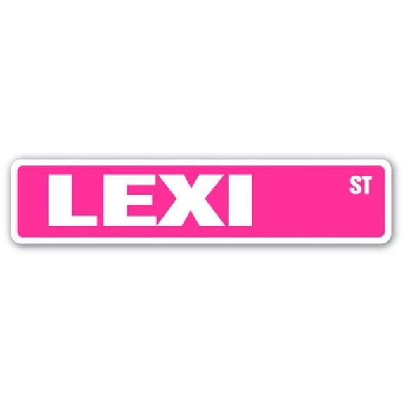 SignMission 4 x 18 in. Lexi Street Sign