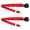 Red, variant on SafeTboy Buick Roadmaster 1954-1956 Standard 3 Point Black Retractable Bucket Seat Belt Kit - 2 Belts