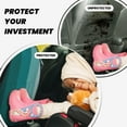 thumbnail image 4 of Gaeub Teal Color Print Anti-Kick Storage Mat for Car Seats 2 Pcs, Car Kick Mats with 3 Pocket Protector, Essential Car Seat Protector for Child Car Seat,Car Seat Protector, 4 of 8