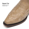 thumbnail image 5 of DREAM PAIRS Women's Western Cowboy Boots Square Toe Mid Calf Cowgirl Boots with Classic Embroidery Pull On Low Block Heel Vintage Country Boots, 5 of 9