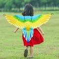 thumbnail image 4 of Conjunto de disfraz de pájaro Fernando para niños Capa Y Máscara de Alas de loro disfraz de Halloween amarillo, 4 of 8