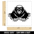thumbnail image 2 of Angry Honey Badger Self-Inking Rubber Stamp Ink Stamper - Brown Ink - Small 1 Inch, 2 of 7