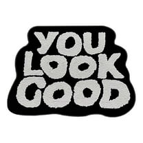 Mat With Contrast Letter Patterns Non Washable Highly Absorbent For Bathroom Hallway Bedroom Floor