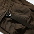 thumbnail image 5 of IROINNID Men's Belted Cargo Long Shorts Inseam Below Knee Length Multi Pocket 3/4 Capri Pants (Big and Tall Shorts for Men), 5 of 5