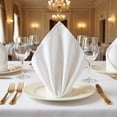 thumbnail image 3 of Unique Bargains 6Pcs Washable Dining Events Cloth Napkins White 15x15inch, 3 of 6