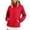 Red, variant on Cmfcve Rain Jacket for Women Waterproof Lightweight Windbreaker Jacket with Hood Packable Zipper Raincoat with Pockets M-4XL