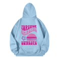 thumbnail image 5 of Womens Hoodies Sweatshirts Lightweight Beach Vibe Hoodie for Women Meet At The Beach Comfort Wear Blue XL, 5 of 5