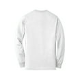 thumbnail image 6 of Gildan Classic Fit Men Long Sleeve T-Shirt, DryBlend Crewneck Tee, White, L, 6 of 6