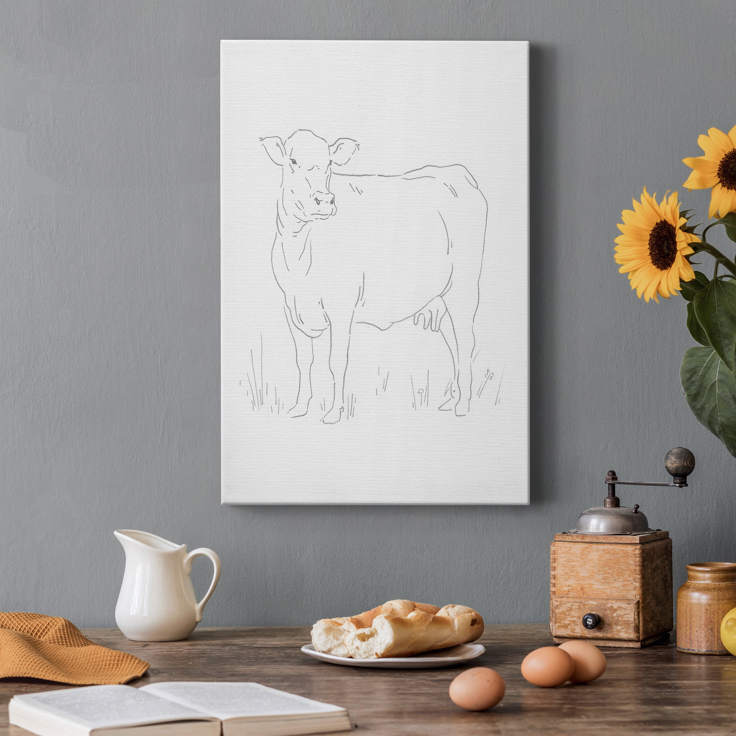 Limousin Cattle II Premium Gallery Wrapped Canvas - Ready to Hang