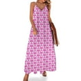 thumbnail image 2 of Robe Sans Manches Hippy Peace pour Femmes, Robe de Soirée Élégante, 2 of 5