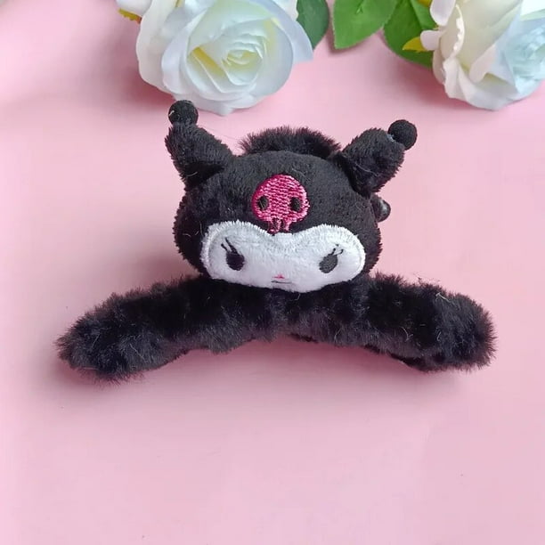 Pinza para el pelo de Anime para mujer, horquilla Kawaii Sanrio Cinnamoroll Hello Kitty Kuromi, accesorios para el cabello para niña