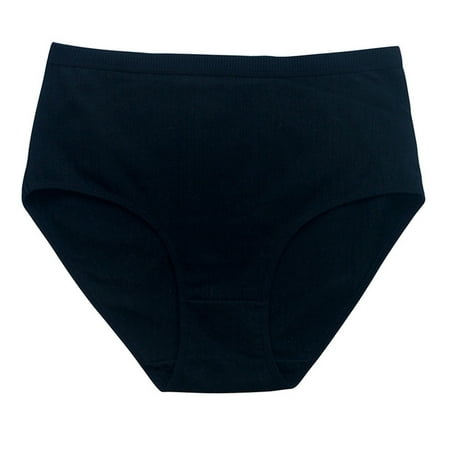 Wdfiry Underwear for Women Clearance Plus Size Solid Color Mid-rise Breathable Briefs Underwear Bikini Panties