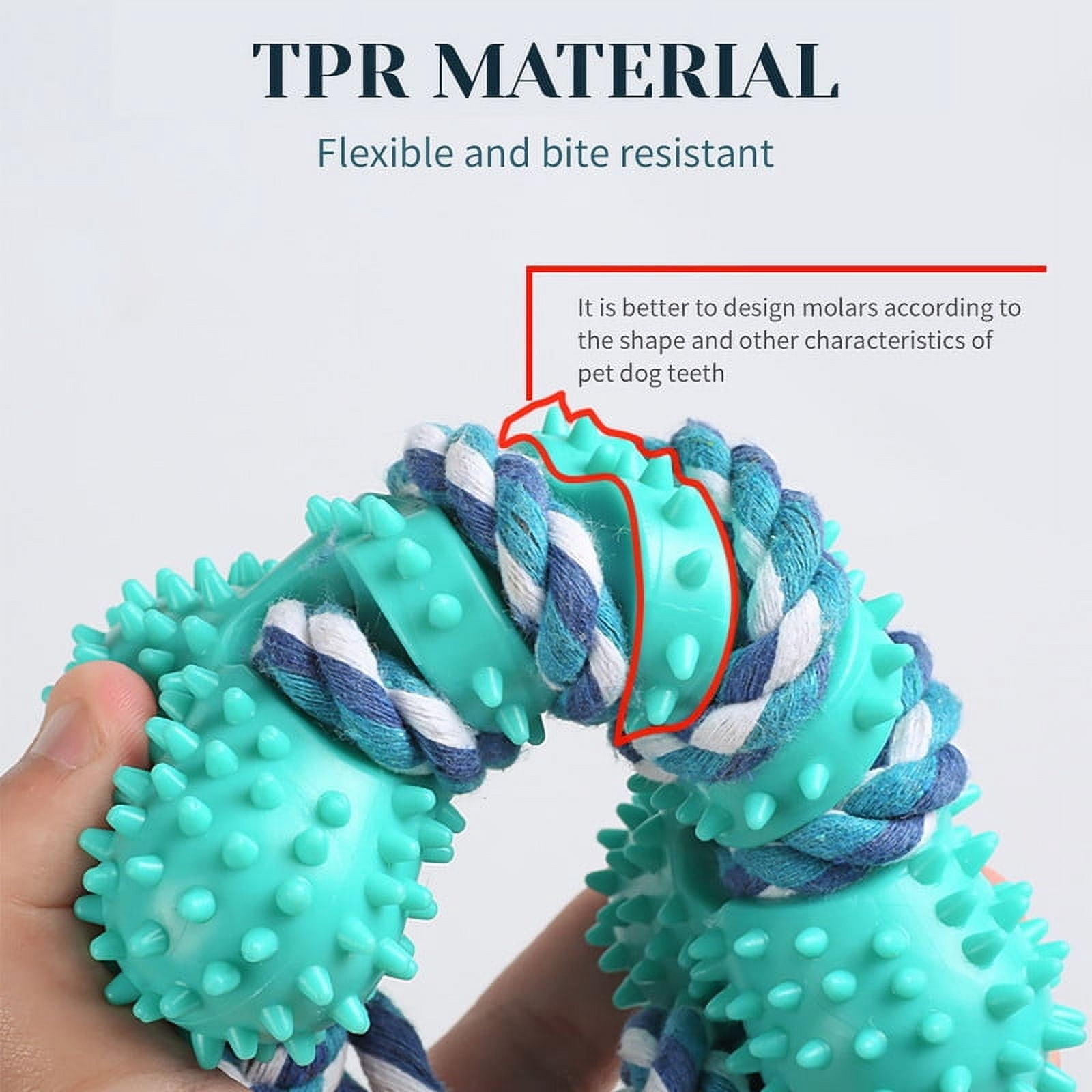 TINGDUANJIAN 2 Pack Interactive Tough Durable Dog Toys for Dogs Teeth Cleaning