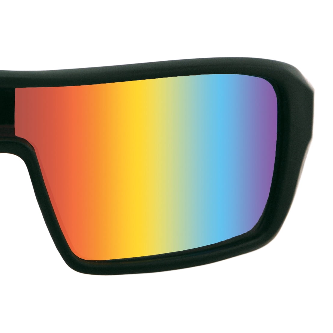 Bobster Paragon Sunglasses Matte Black Frame w/Red Mirror Lens