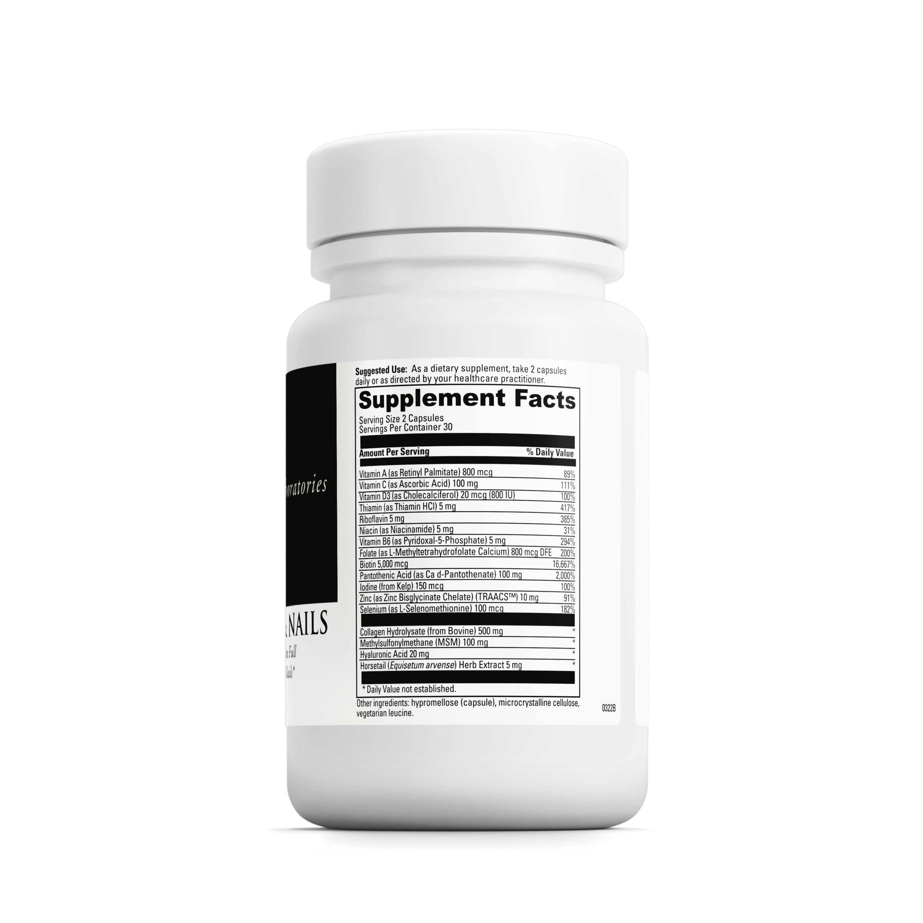 DaVinci Labs Hair, Skin & Nails - With Biotin & Collagen - 60 Capsules