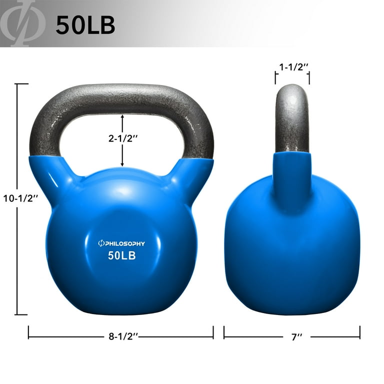 Gym Kettlebell 8 Kg Black Blue