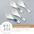 thumbnail image 6 of 4 Pcs Ceramic Spoon Household Flatware Kitchen Sampling Bulk Chinese Soup Spoons, 6 of 6