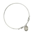 thumbnail image 2 of 8 1/2 inch Round Double Loop Bangle Bracelet w/ St. Columbanus in Sterling Silver, 2 of 3