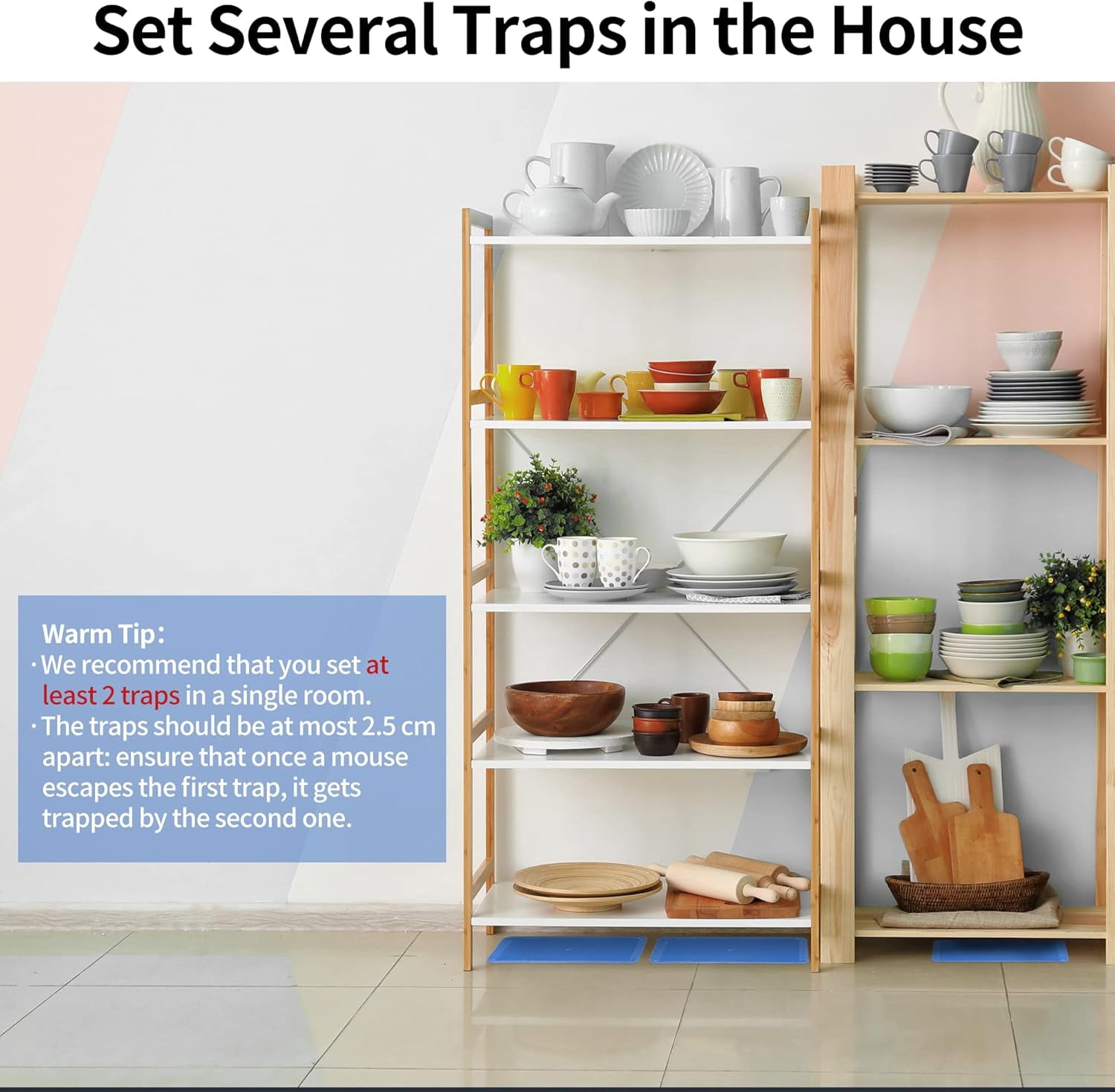 12 sets of sticky mouse traps and insect traps, thickened sticky mouse traps, using non-toxic glue