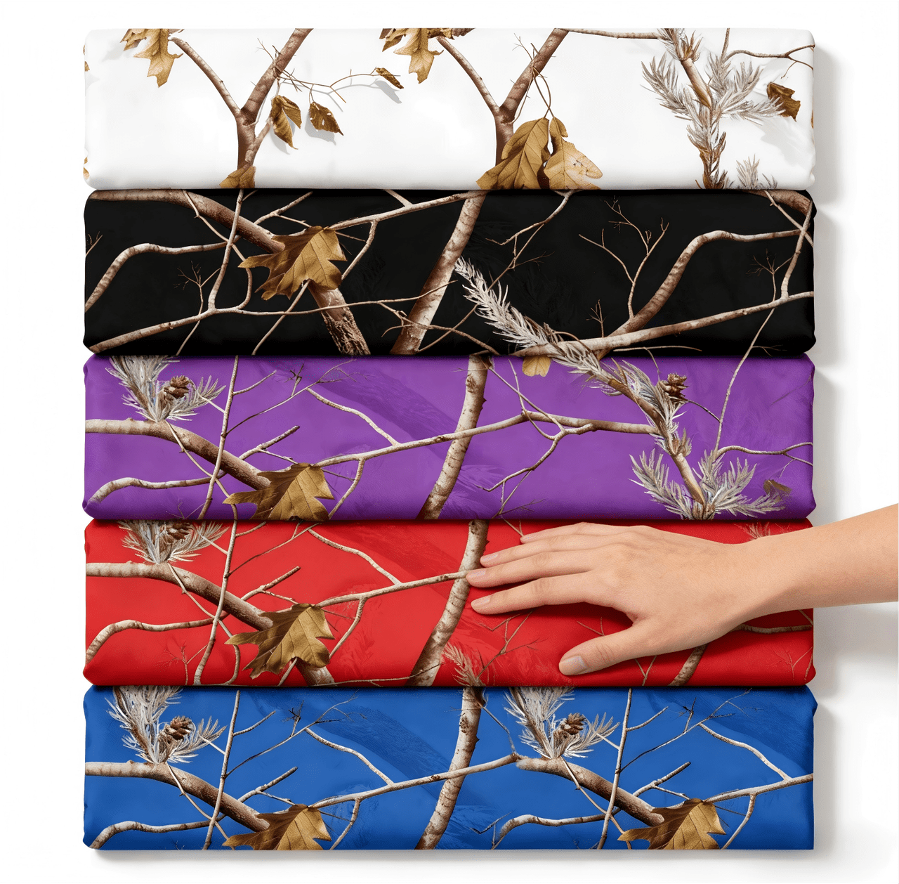 HBDesign 60 Inch Black Green Tree Camouflage Satin Fabric for DIY Apparel, Upholstery, Home Decor Craft Projects by the yard(3 yard)