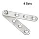 thumbnail image 3 of uxcell 5 Sets 4 sets Stainless Steel 360 Degree Rotating Door Pivot Hinge 60mm x 11mm Brushed Silver High Quality, 3 of 5