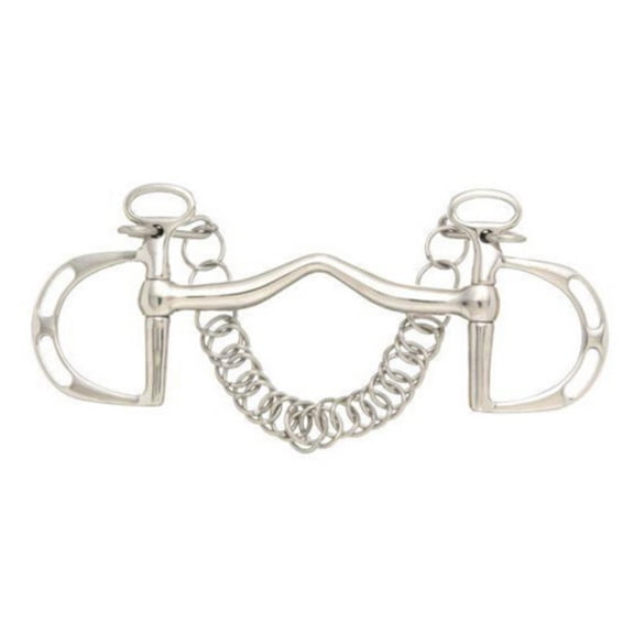 Kelly Silver Star Stainless Steel Slotted Kimberwicke Snaffle Bit