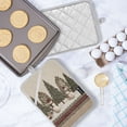 thumbnail image 5 of 2 Pack Pot Holders for Kitchen Heat Resistant Hot Pads Sets for Cooking Baking Snowmen and Deer in The Forest, 5 of 7