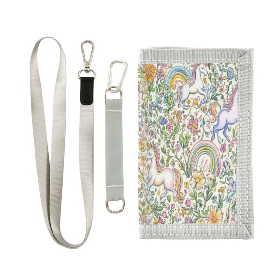 Cloth Purse Boys' Novelty Wallets Girls' Novelty Wallets Men's Wallets Women's Wallets Card Wallet Cash Wallet Student ID Bag Coin Wallet Super Beautiful Unicorn