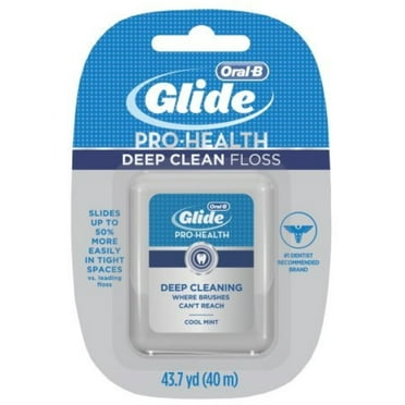 Glide Deep Clean Floss Cool Mint 43.70 Yards (Pack of 6)