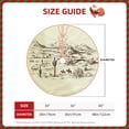 thumbnail image 2 of Rateoe Wild West Desert With Cowboys Pattern Christmas Tree Skirt with Ties, Christmas Tree Decorations, Farmhouse Christmas Decor Xmas Holiday Decorations-30", 2 of 6
