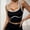 Black, variant on Tank Tops for Women Colorblock Trim Square Neck Standard Straps Seamless Racerback Breathable Tank Womens Cami Black L