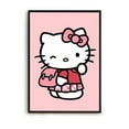 thumbnail image 3 of Kawaii Pink Hellos Cats Kittys Decoración Imágenes Decoración de la pared de la habitación Pintura sobre lienzo Decoraciones de la habitación Estética Pinterest Anime, 3 of 5