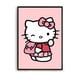 thumbnail image 3 of Kawaii Pink Hellos Cats Kittys Decoración Imágenes Decoración de la pared de la habitación Pintura sobre lienzo Decoraciones de la habitación Estética Pinterest Anime, 3 of 5