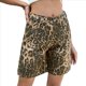 thumbnail image 2 of Pantalones Cortos Vaqueros para Mujer, Hasta la Rodilla, Modernos, Estilo Y2K, de Cintura Alta, Pierna , Informales, de Verano, con Bolsillos Estampado de Leopardo M, 2 of 10