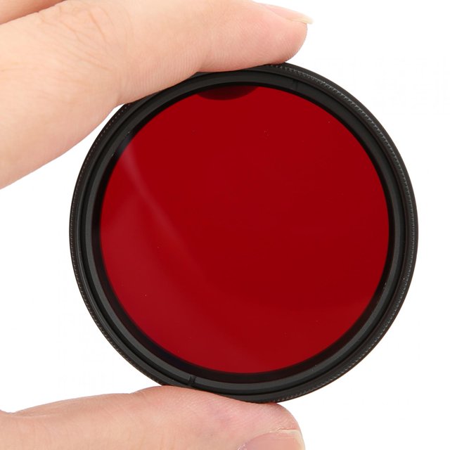 FOTGA Adjustable Infrared Filter, Advanced Knurling Technology, HighQuality Aluminum Frame, Rotating Filter, Suitable for Infrared Photography Creation