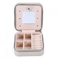 thumbnail image 2 of Ataúd de la joyería, mini joyero Caja de los pendientes de la PU Caja de joyería de la PU Funcionamiento lleno de poder Jadeshay A, 2 of 8