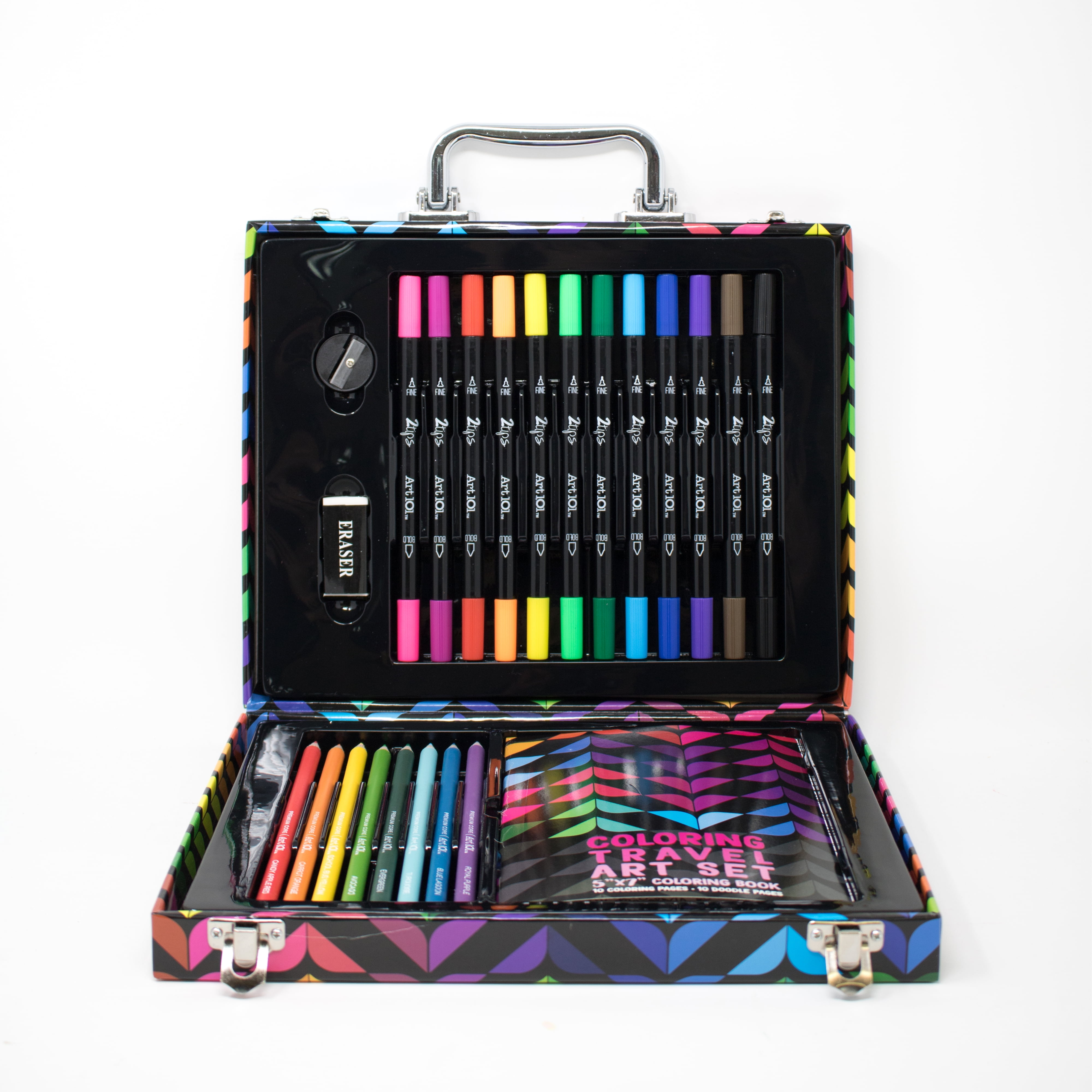 Art 101 Travel Multifunctional Beginner Art Set in Colorful Case with 24  Pieces for Children to Adults 