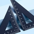 thumbnail image 5 of 4 Pcs Ruler Protractor Set Geometry Tool Metal Ruler Set Triangle Ruler for Classroom Homework Learning Accessories, 5 of 7
