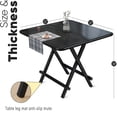 thumbnail image 7 of Outate Portable Dinning Kitchen Table 32 inch Square Dinning Table Black, 7 of 7