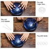 LEKATO Steel Tongue Drum 6 Inch 11 Notes D Major Beginner Handpan Drum Percussion for Meditation Yoga Musical Education Christmas New Year's Gift for Families/Friends/Lovers