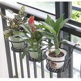 thumbnail image 2 of Cestas colgantes de hierro forjado para el hogar, balcón, plantas de cosecha propia, productos de hierro, traje de tres piezas (negro) Hy, 2 of 4