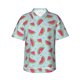 thumbnail image 1 of Balery Watermelon Camisas hawaianas de manga corta para hombre, camisas playeras de corte holgado, camisas de vacaciones con botones,Small, 1 of 7