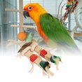 thumbnail image 1 of Bird  Toys Parrots Cage Chewing Toy With Colorful Wood Blocks Beads Bird  Chewing Sticks Toys For Cockatoos African Grey Macaws And Parrots, 1 of 8