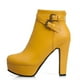 thumbnail image 2 of Botas cortas de moda para mujer, botines de mujer sexis con plataforma, tacones altos, botas negras, rojas, amarillas y blancas, zapatos de mujer de talla grande 48, 2 of 5