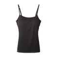 thumbnail image 1 of Womens Camisole Adjustable Strap Tank Tops with Shelf Bra Stretch Undershirts, 1 of 7