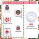 thumbnail image 2 of 1 caja con más de 250 piezas de kit para hacer pulseras navideñas, kit de cuentas de arcilla de 10 mm, lindos discos planos de polímero navideños, vinilo, cuentas espaciadoras sueltas a granel, 2 of 5