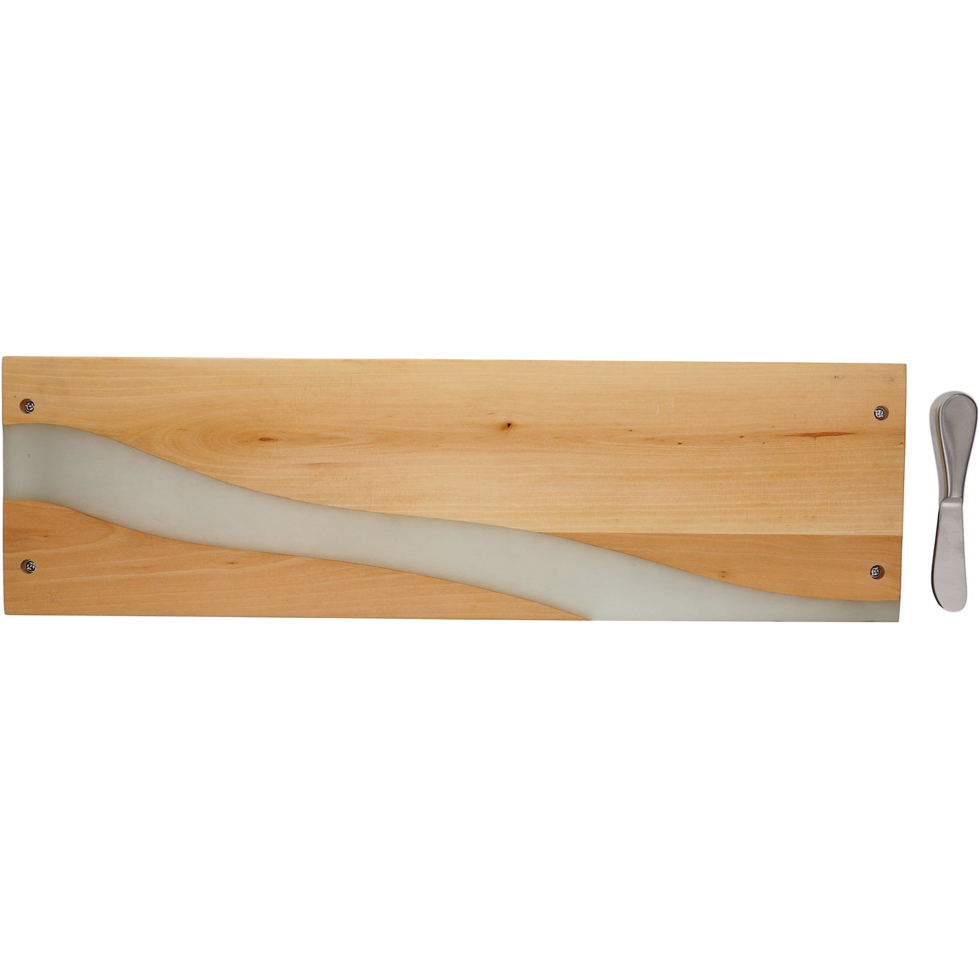 Pavilion Gift Company - Home Sweet Home - 21" Wood & Resin Cheese/Bread Board Set
