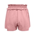 thumbnail image 4 of Summer Clearance 2025! Womens Plus Size Pants,Women Solid Color Wrinkle Elastic Drawstring Waist Shorts Pocket Drawstring Casual Shorts, 4 of 4