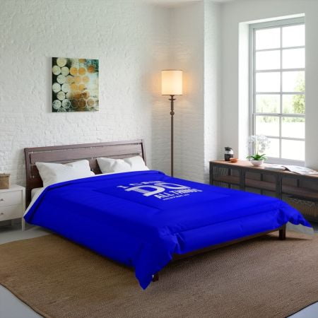 

Bedding Royal Blue And White I Can Do All Things Philippians 4:13 Graphic Text Style Comforter