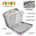 thumbnail image 4 of Haosy Accordion File Organizer Zipper Binder 500 Sheet 6-Tab Expanding File Folder Multi-Pocket 1.2 Inch 3 Ring Beautiful Ink Tulips, 4 of 7